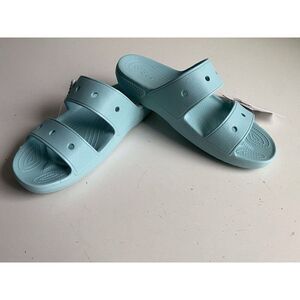 Crocs Unisex Classic Sandals Double Strap 206761-4SS Men’s Sz 13 Seafoam NEW
